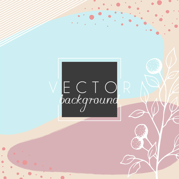 Abstract background. Modern design template in minimal style. Stylish cover for beauty presentation, branding design. Vector illustration - Vector, imagen