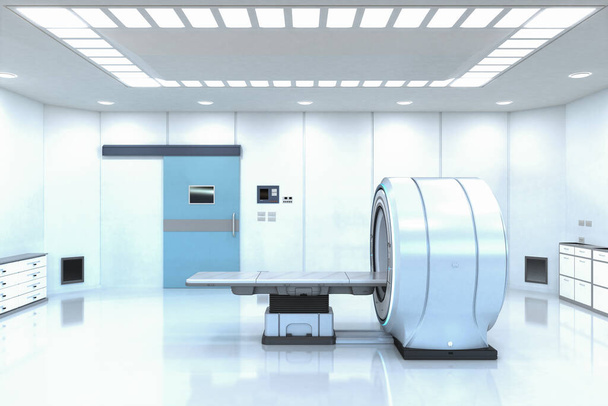 3d rendering mri scan machine or magnetic resonance imaging scan device - Photo, Image