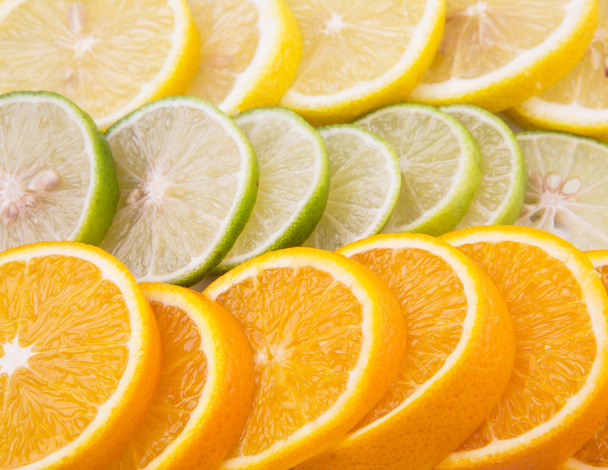 Tranches de citron, chaux et orange
 - Photo, image