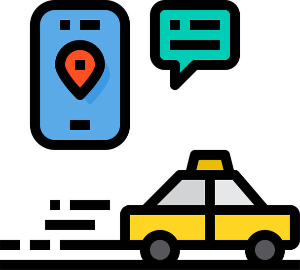 location placeholder smartphone icon - Vector, Image