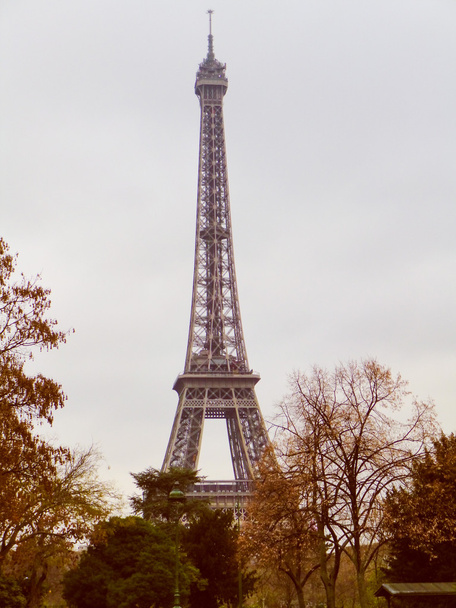 retro vzhled Eiffelova věž Paříž - Fotografie, Obrázek