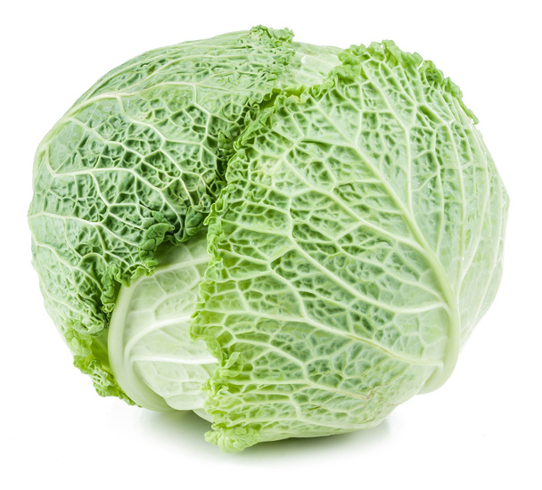 Savoy cabbage isolated - Φωτογραφία, εικόνα