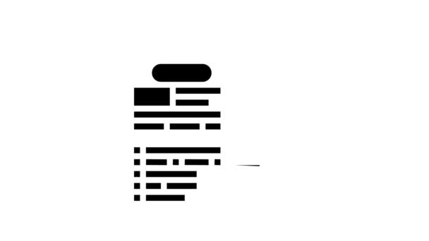 audit of annual and consolidated financial statements glyph icon animation - Felvétel, videó