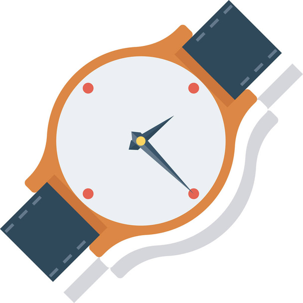 ikona zegarka alarmowego w płaskim stylu - Wektor, obraz