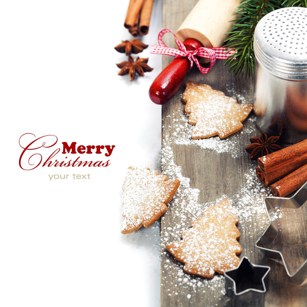 Baking Christmas cookies  - Foto, Imagem