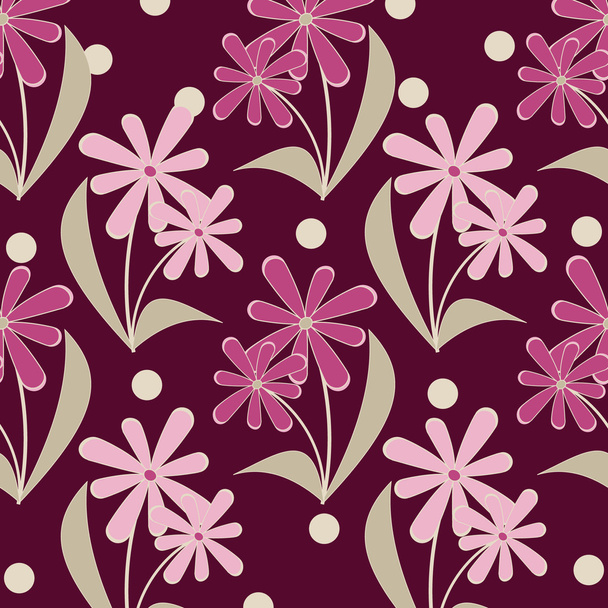 Abstract vector illustration floral background - Вектор,изображение