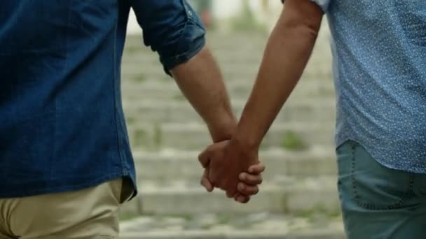 A homoszexuális férfiak kézfejének visszapillantása - Felvétel, videó
