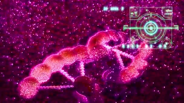 animáció a Sick Red Blood Cells Flowing Inside Human Vein képregény stílusában. Egészségügyi probléma - Felvétel, videó