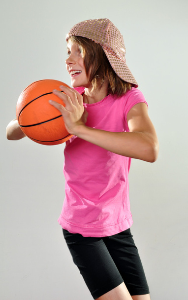 child exercising with a ball - Zdjęcie, obraz