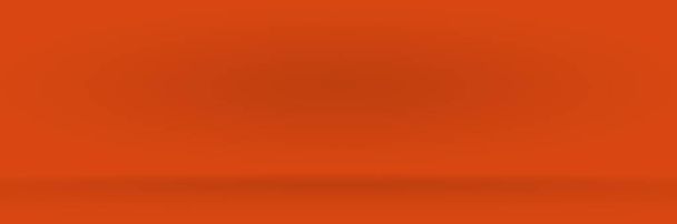柔らかいビネットとオレンジの写真スタジオの背景垂直。柔らかいグラデーションの背景。キャンバススタジオの背景. - 写真・画像
