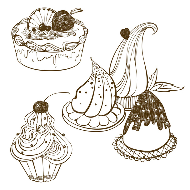 cakes - Vector, Image