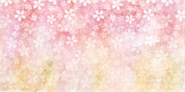 Цветение сакуры Японская бумага фон  - Вектор,изображение