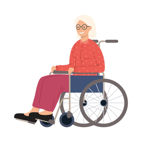 yaşlı kadın tasarımı - Vektör, Görsel