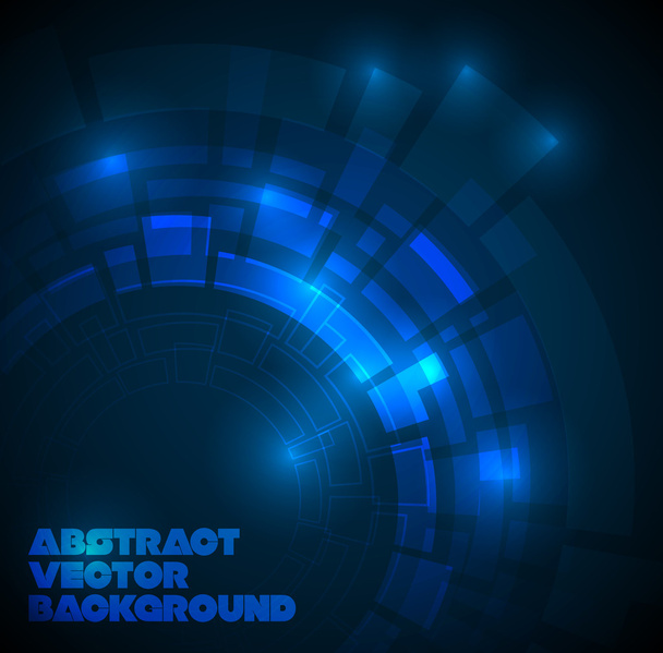 Fondo técnico azul oscuro abstracto
 - Vector, Imagen