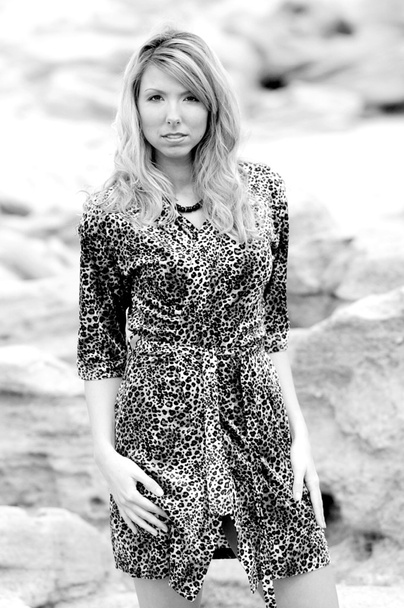 Satin Leopard Robe - Valokuva, kuva