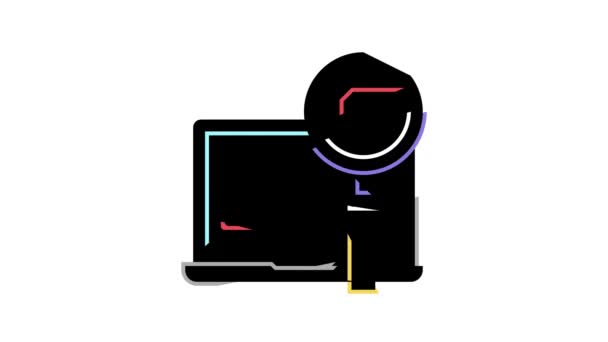 animace ikon barev marketingového výzkumu - Záběry, video