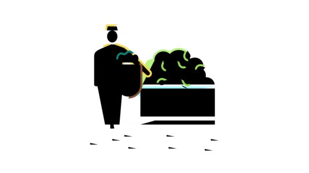 sklizeň čajové ikony animace - Záběry, video