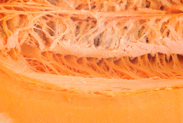 Slices of pumpkin close up as background - Foto, Imagen