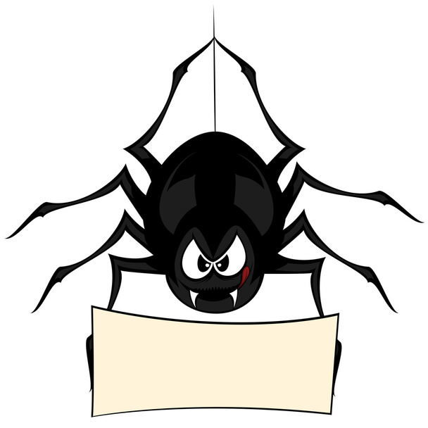 αστεία freaky αράχνη - Διάνυσμα, εικόνα