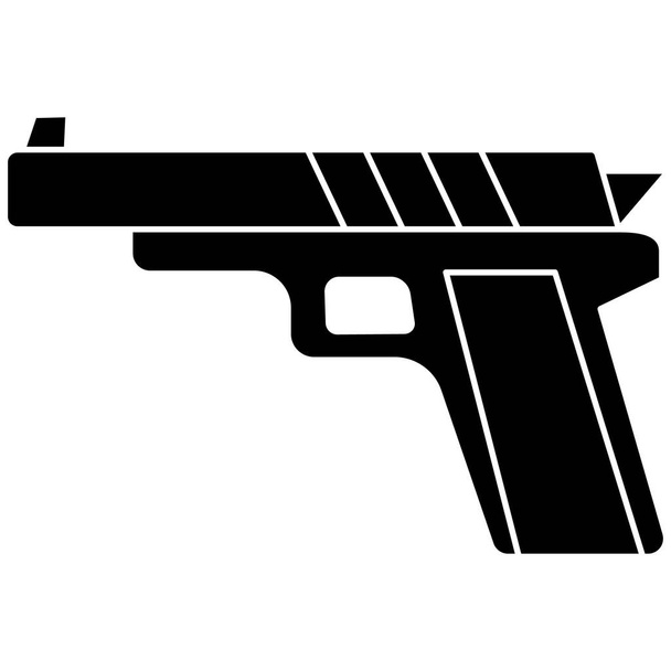 Pistola Icono de vector aislado que puede modificar o editar fácilmente - Vector, Imagen