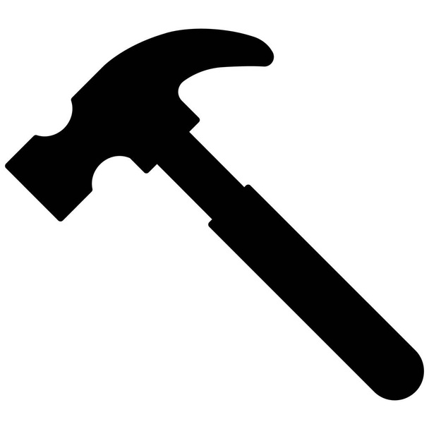 Icono de vector aislado de martillo que puede modificar o editar fácilmente - Vector, Imagen