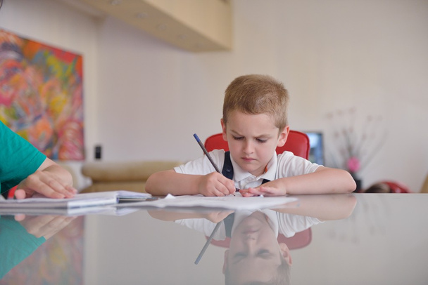 Boy doing homework - Photo, image