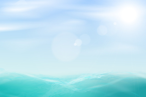 piękne tło morza i nieba - Wektor, obraz