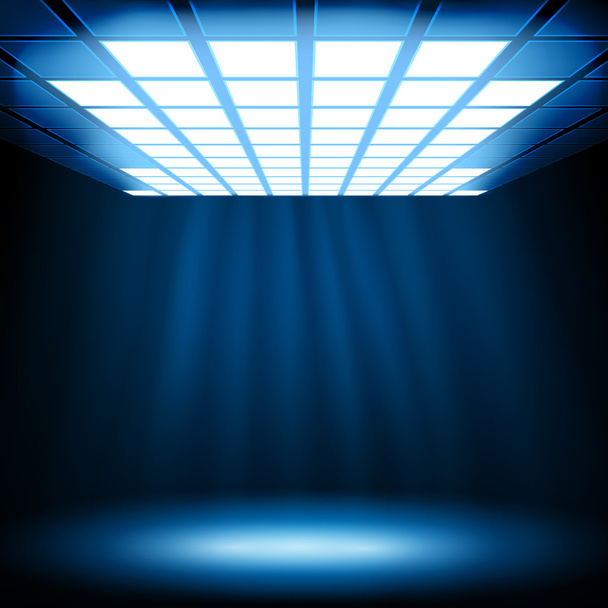 Abstract blauw licht achtergrond - Vector, afbeelding