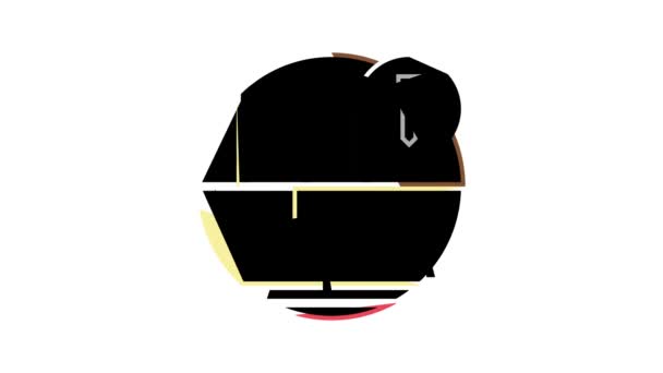 animace ikon barvy střešní paluby - Záběry, video