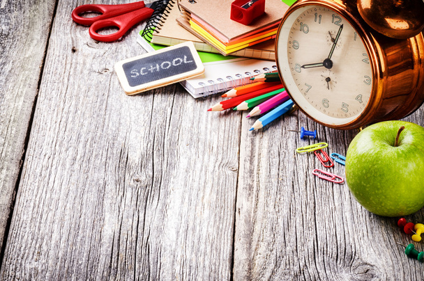Colorful school supplies - Photo, Image