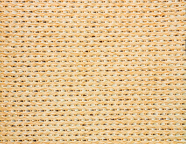 Yellow abstract woven straw wicker background texture - Фото, зображення