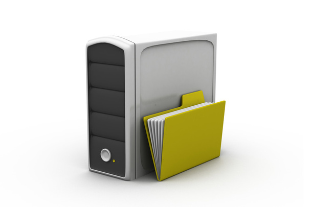 Folder with server - Photo, Image