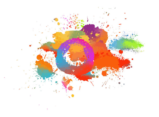 taches multicolores objets. illustration vectorielle - Vecteur, image
