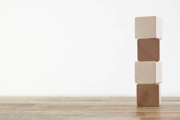 A studio photo of wooden blocks - Photo, Image
