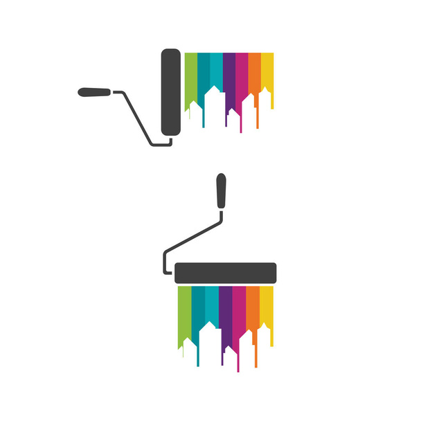 Modèle de logo de peinture illustration vectorielle icône design
 - Vecteur, image