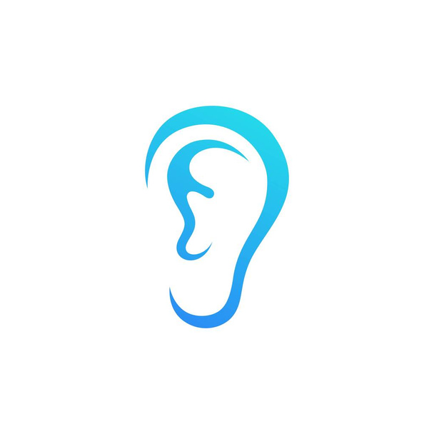 Hearing icon illustration Template vector icon design - Vector, Image