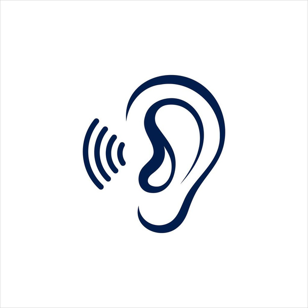 Illustration d'icône auditive Modèle vectoriel icône design - Vecteur, image