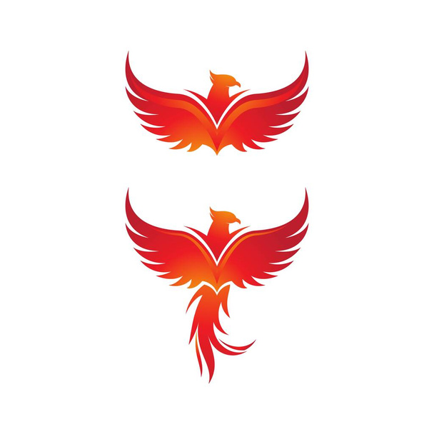 Modèle de conception d'illustration d'icône vectorielle Phoenix - Vecteur, image