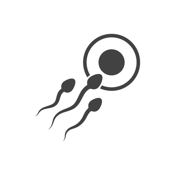 Sperma wektor ikona projekt ilustracja szablon - Wektor, obraz
