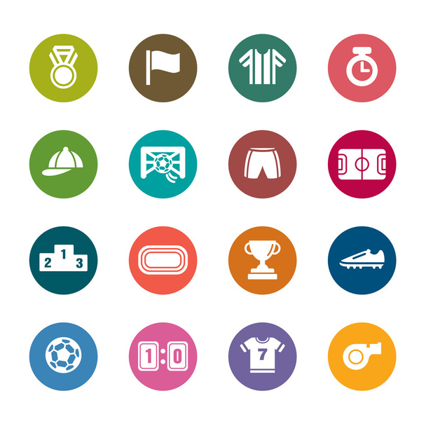 Sport Competition Color Icons - Vector, Image