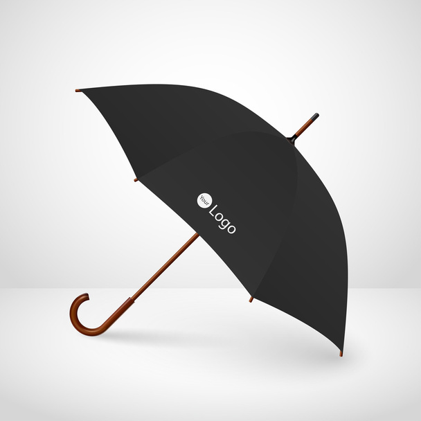 classic elegant opened umbrella - Vecteur, image