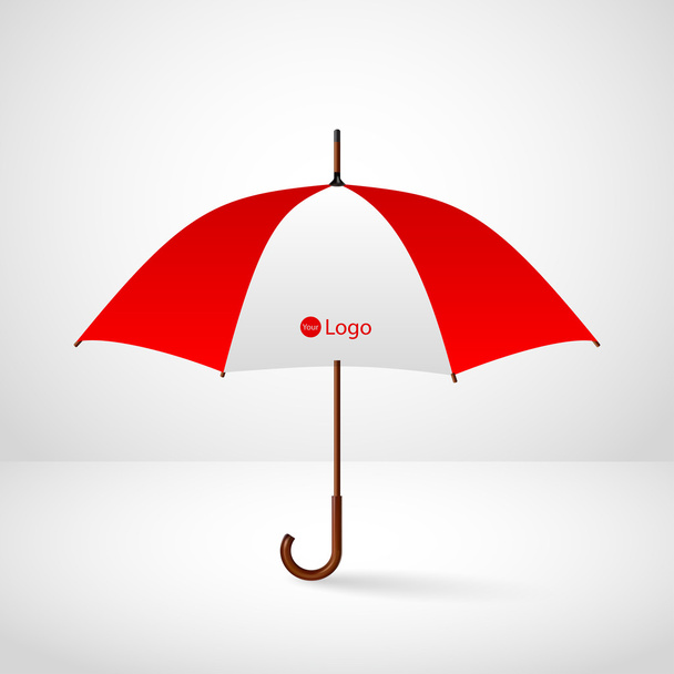 classique élégant parapluie ouvert
 - Vecteur, image
