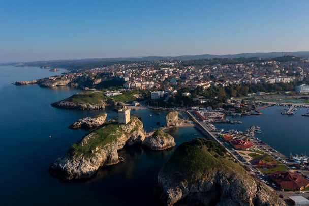 drone tir sile château et ses environs, sile, istanbul, dinde - Photo, image