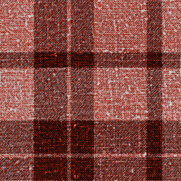 Ρετρό κόκκινο μαύρο βουβάλι καρό ελέγξετε αδιάλειπτη μοτίβο. Παραδοσιακό αμερικάνικο στυλ ξυλοκόπου. Ρουστίκ τετράγωνο καρό ύφασμα υφή. - Φωτογραφία, εικόνα