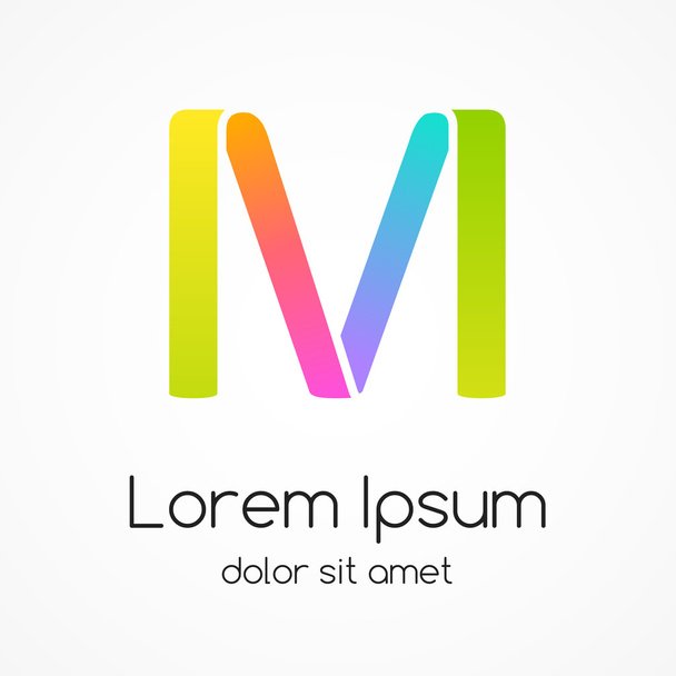 Logo letter M company vector design template. - Vecteur, image