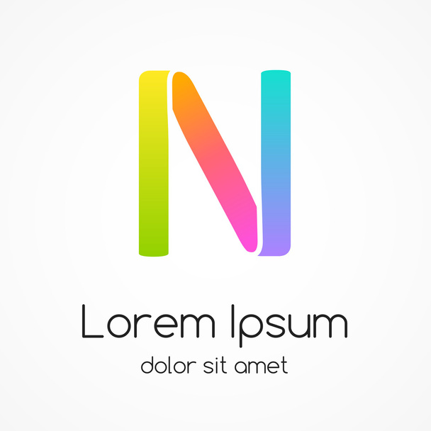 Logo letter N company vector design template. - Vektör, Görsel