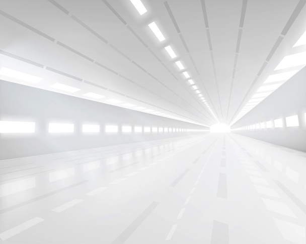 Empty white hall. Vector illustration. - Vector, Image