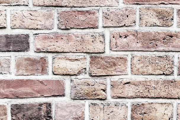 Background of red brick wall pattern texture. - Photo, Image