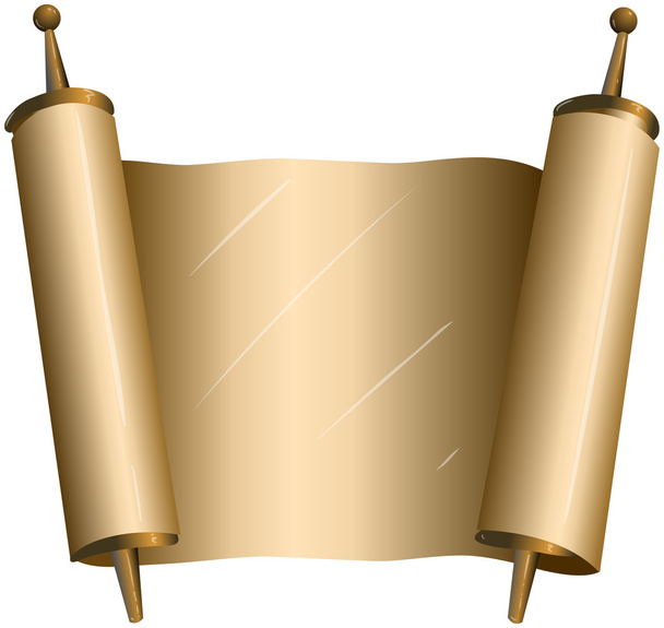 traditionele Joodse torah scroll - Vector, afbeelding