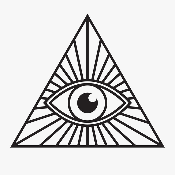 alles sehende Auge Symbol, Vektorillustration - Vektor, Bild
